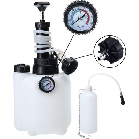 3-Liter-Bremsflüssigkeitsentlüftungsgerät, Bremsenentlüftungsadapter, universelles E20-Bremsenentlüftungsset, Bedienungsanleitung (1/4)
