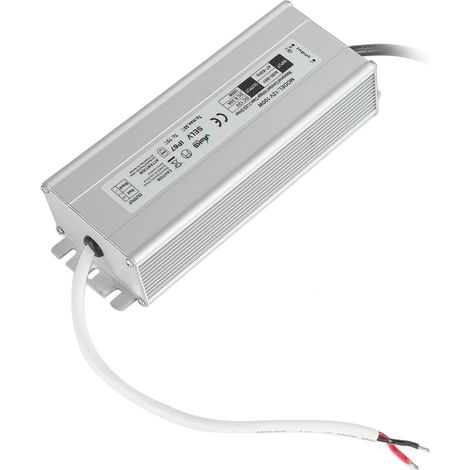 Alimentation étanche IP67, haute efficacité, format compact, protection de sécurité, alimentation LED, sortie CA 100-265 V, prise EU 12 V