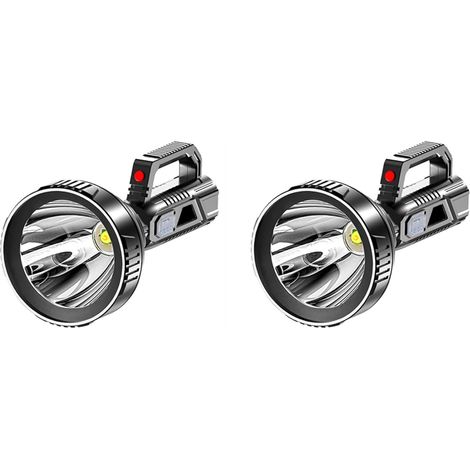 2X Lampe de Poche Portable à Forte Lumière Rechargeable par USB (1/5)