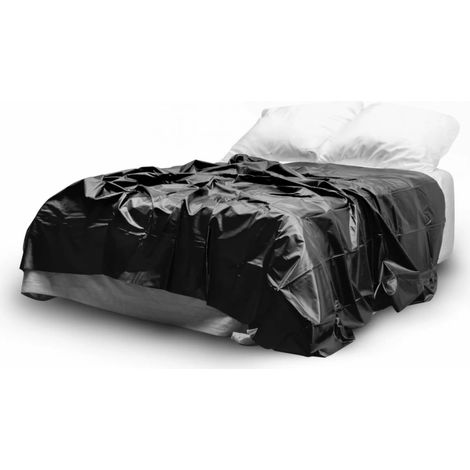 EasyToys Vinylfolie 180x230 cm Schwarz - Wasserdichte Abdeckung (1/5)