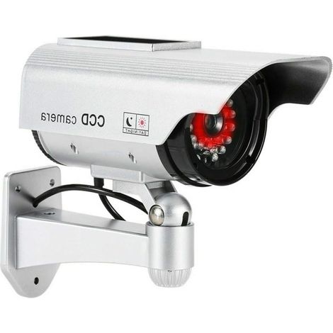 Caméra de Surveillance Caméra de Surveillance simulée, Panneau Solaire, caméra de Surveillance de Batterie à l'extérieur avec Panneau Solaire H491 (1/5)