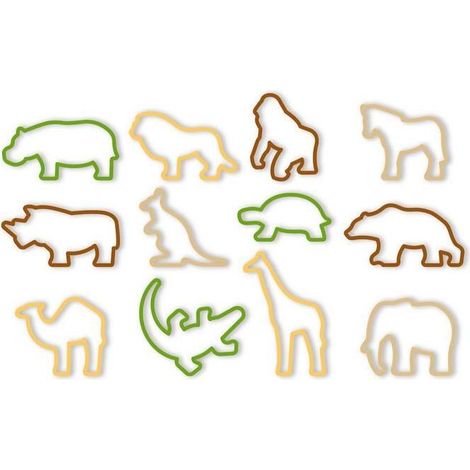Tescoma 630930 Delicia Kids Set 12 Tagliabiscotti Zoo (1/3)