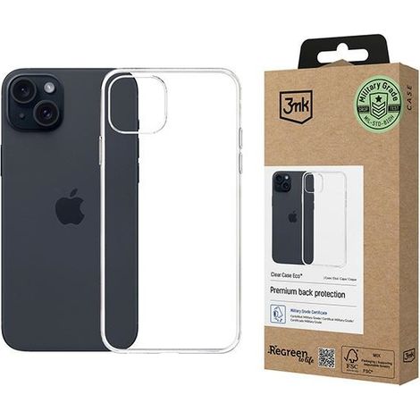 Coque transparente 3MK ClearCase pour iPhone 15 Plus