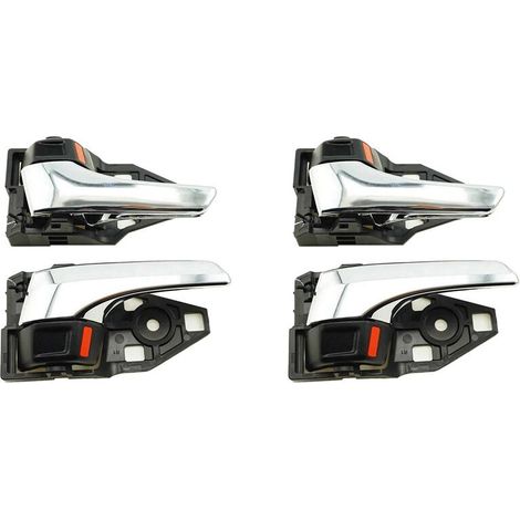 Cuatro manijas interiores de las puertas delanteras para los modelos Toyota Hilux, REVO y Fortune 2015-2019: 69205-0K110-C0 y 69206-0K110-C0