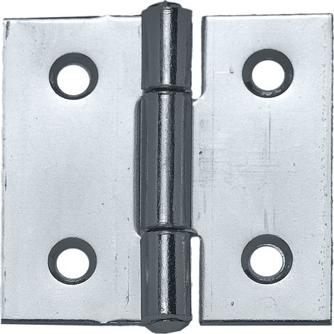 CERNIERA QUADRA PERNO FISSO IN ACCIAIO ZINCATO mm. 80x80 24.00 pz