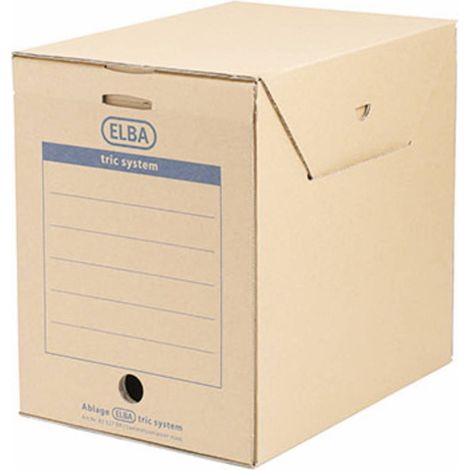Elba Boîte d'archivage 1554257 23.6 cm x 30.8 cm x 33.3 cm carton ondulé marron incolore 1 pc(s) (1/2)
