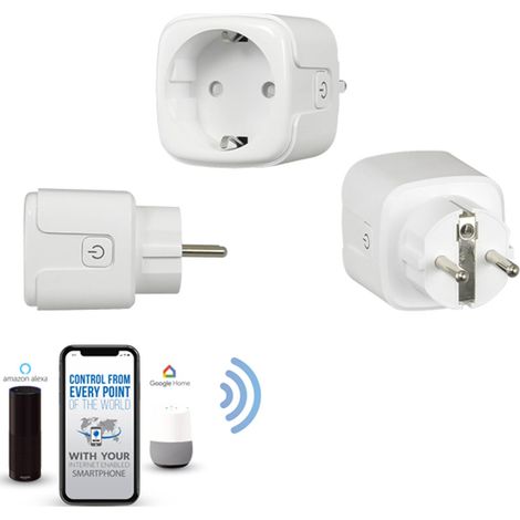 TRADE SHOP - Presa Wifi Intelligente Smart Timer Alexa Google Home Ios Android Per Domotica - (1/4)