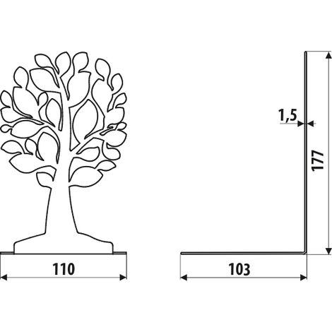 Support AD203, ARBRE, structure noire (1/3)