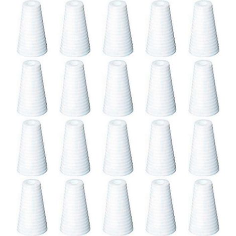 Lot de 20 boutons de tirette pour stores, support de cordon blanc, pendentifs pour tirette (1/5)