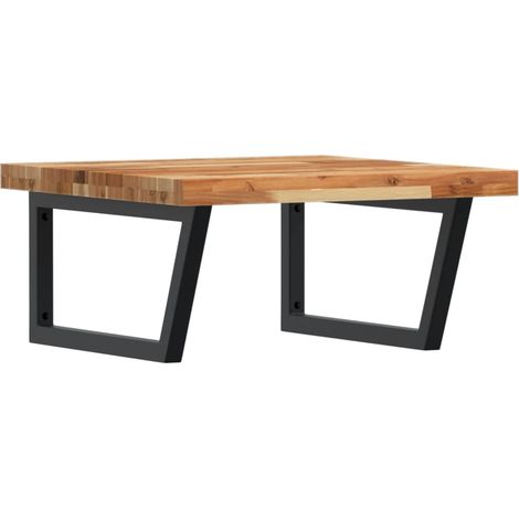 Maison Exclusive - Waschbeckenregal Wandmontage Stahl und Akazien