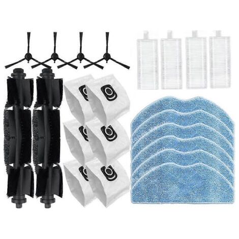 Lot de 22 pièces pour aspirateur Tefal Rowenta X-Plorer Série 75S RR8577WH 75S+ RG8597W : pièces détachées pour brosse, filtre et sac à poussière.