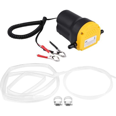 Hofuton Pompe d'Aspiration d'Huile, DC 12V 60W 250L/ Heure Pompe de Transfert Diesel/Huile pour Quad Auto Moto (1/5)