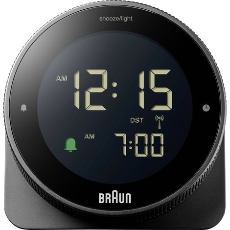 Braun BC24DCF Réveil noir Heures de réveil 1 1 minuterie W121233 (1/5)