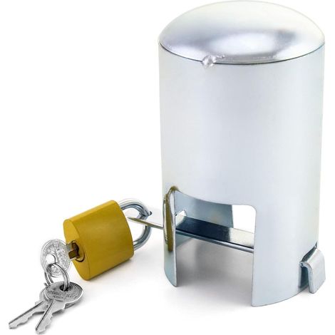 Cadenas Robinet Exterieur, Verrou de Robinet en Fer Gavanisé pour Extérieur/Jardin/Cuisine, Anti-Vol et Économie d'Eau (1/5)