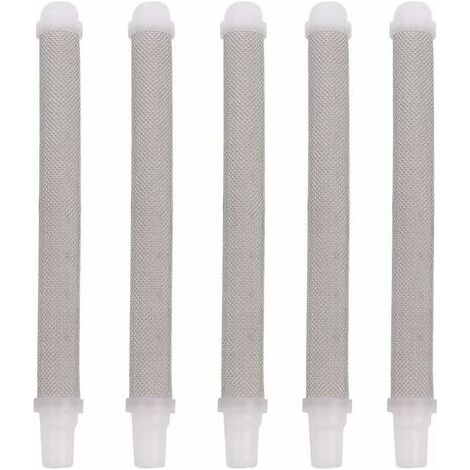 Filtre Pour Piston À Pulvérisation Airless - Maille 60 - Acier Inoxydable Et Plastique - Pour Application Peinture Vernis Teinture - 5 Pièces (1/5)