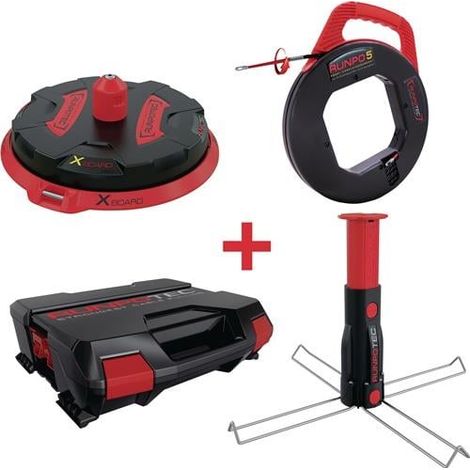 Runpotec – Dérouleur de câble MULTI-SET 300kg – Mandrin télescopique 300mm – Pour câbles de 16 à 40mm – Charge maximale 300kg