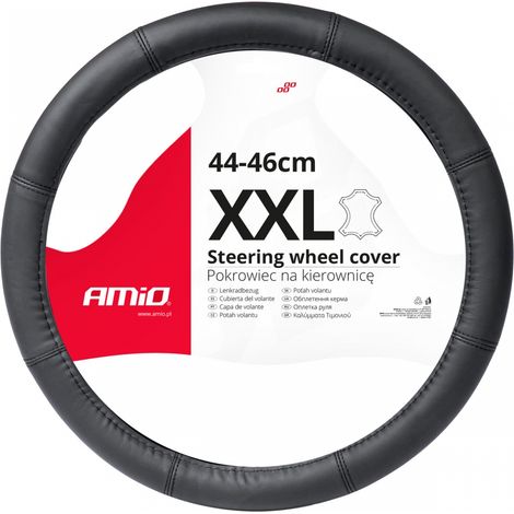 Coprivolante in pelle XXL 44-46cm SWC-48-XXL amio-03549 (1/4)