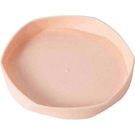 Soucoupe robuste et durable pour pots de fleurs, en plastique épais, multicolore, rose - M (1/5)