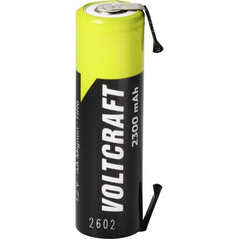 VOLTCRAFT Batteria ricaricabile Stilo (AA) Stilo (AA) linguette a saldare a U, adatto alle alte correnti NiMH 1.2 V 230 (1/3)