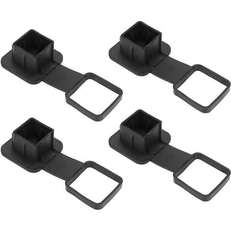 Lot de 4 Trailer Hitch cache fiche bouchon caoutchouc Compatible 2 pouce Receivers Class 3 4 5 pour Toyota Ford Jeep Chevrolet Nissan Dodge (1/5)
