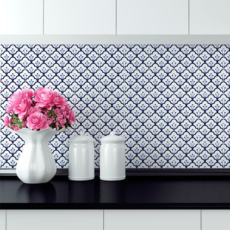 Sticker Mural Carrelage adhésif Cuisine Salle de Bain - 30 STICKERS CARRELAGES AZULEJOS HUGO - 30stickers10x10cm (1/5)