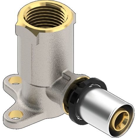 Coude de fixation murale moyen Purmo CleverFit (52 mm) GW 16x1/2" (1/4)