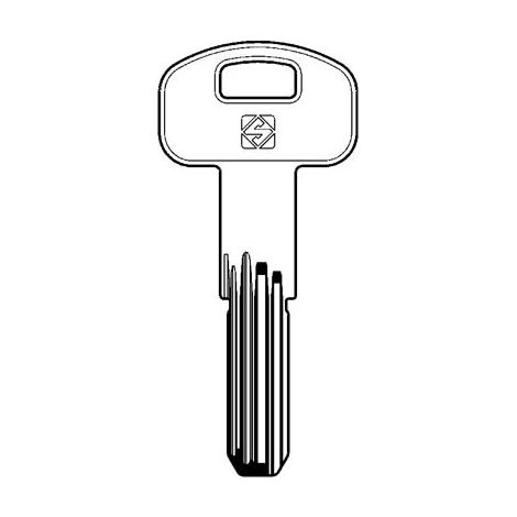 CHIAVE PUNZONATA SECUREMME K2 SCM1R SILCA - OTTONE NICHELATO- 10 pezzi