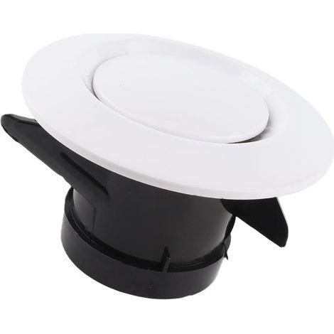 Ventilation Duct Cover, 75mm Disc Valve, Adjustable Air Vent Cover, Adjustable Aeration Air Exhaust Grille Cover, Air Supply Pipe Hood Ventilation Grille (1/4)