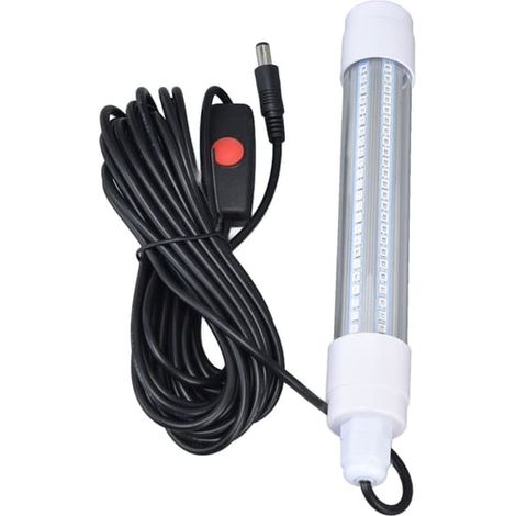 Lampe de pêche LED submersible 16W AC12-36V 1300lm bleue pour la détection de poissons de nuit en aquarium (1/5)