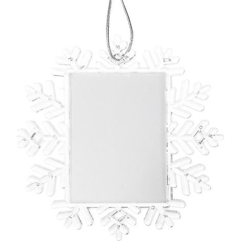 1 Stück leerer Schneeflockenanhänger