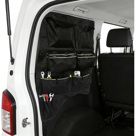 Window Bag for T5 T6 T6.1 Transporter Rear Driver Side Compartment Wall Storage Bag with Multiple Compartments Large Window Organizer Storage Bag (1/5)