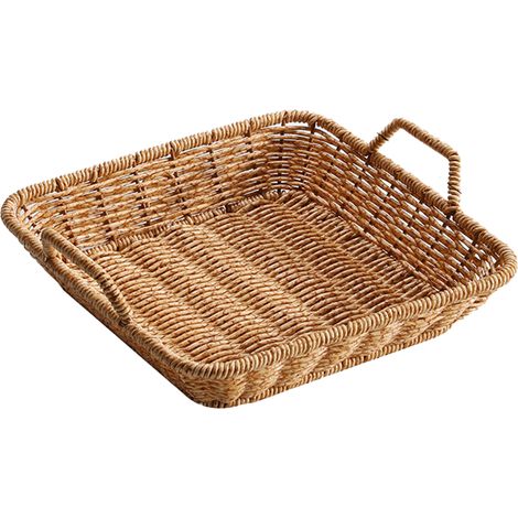 Panier De Rangement Rectangulaire En Hyacinthe D Eau - 30 X 20 X 15 Cm - Pour Table Basse Salon Cuisine Salle De Bain - 1 Pièce (1/5)