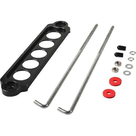 Support de fixation de sangle d'arrimage pour camion, remorque, accessoires auto, noir et rouge. (1/4)