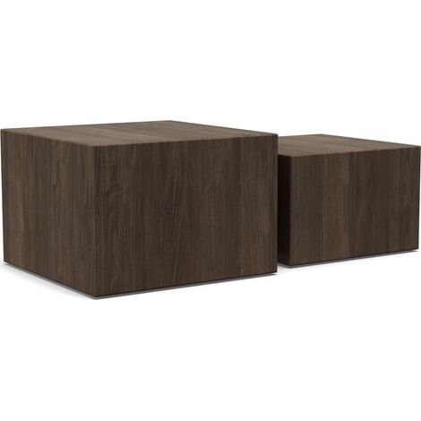 Conjunto mesa de centro Norsica 603, Marrón, 40x58x58cm, Diámetro: 0, MDF, Angular (1/5)