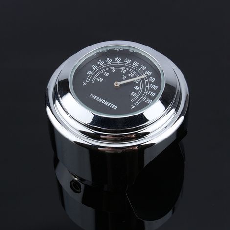 Robustes Motorrad-Lenkerthermometer aus Aluminiumlegierung, kompatibel mit 7/8" und 1". (1/5)