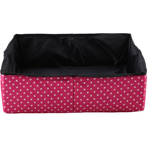 Bac à litière pliable pour chat, bac pour animaux de compagnie, étanche, extérieur, pliable, pour voyage (rouge) (1/5)