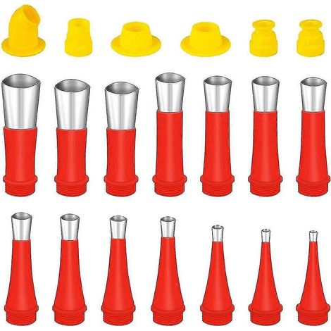 Kit comprenant 20 embouts à joints réutilisables en silicone et acier inoxydable, pour une utilisation pratique en entretien, réparation et bricolage.-AquaForge (1/5)