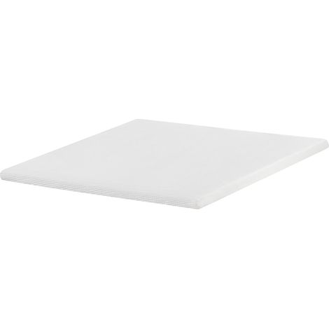 Cubrecolchón de espuma de látex 160 x 200 cm blanco Gracious (1/5)