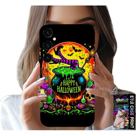 Funda para Samsung Galaxy A54 5G - Varita de bruja con diseño de caldero y cristal para Halloween (1/5)