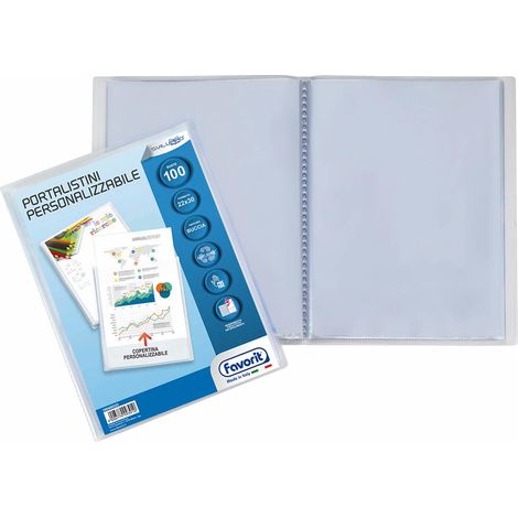 Favorit 100460333 cartella Polipropilene (PP) Trasparente A4