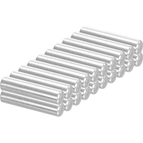 20 pièces Broche cylindrique 6x25 mm 1/4" de diamètre (1/5)