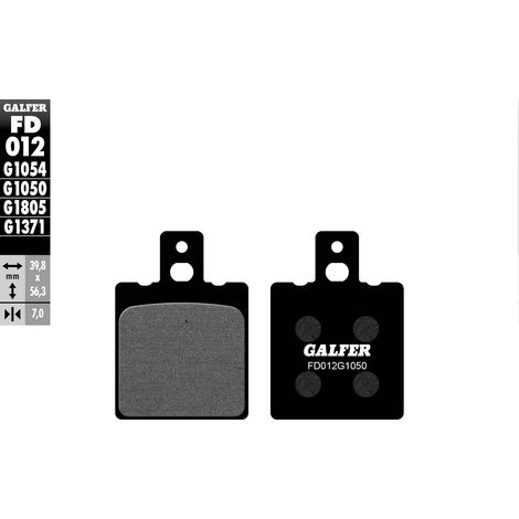 PASTILLAS DE FRENO GALFER KH047 SEMIMETÁLICAS (SCOOTER)
