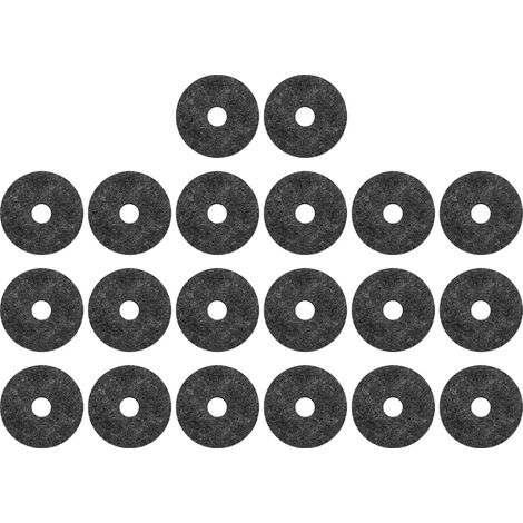 Lot de 20 rondelles feutre pour cymbale, patins antidérapants gris 4cm, pièces de rechange pour support de batterie. (1/5)