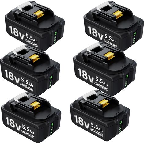 Batterie, Li-Ion, Capacité 5500mAh, 6 pcs (1/2)