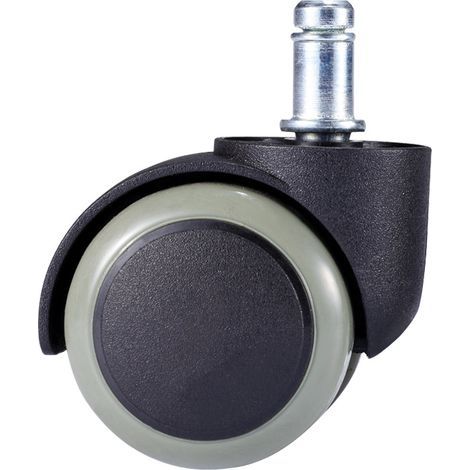 Juego de 5 ruedas para silla de oficina - Dimensiones: 11 x 50 mm - Ruedas para silla de oficina aptas para suelos duros - Rotación de 360° (1/3)