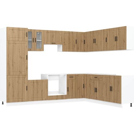 Maison Exclusive - Mueble de cocina Porto 14 piezas artesanal rob (1/5)