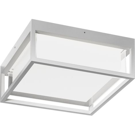 Plafonnier Led Ges2090 20W En Aluminium Blanc Mat Cct 3000K/4000K/5000K Ip65 - Plafonnier Extérieur Diffus - Gealuce (1/2)