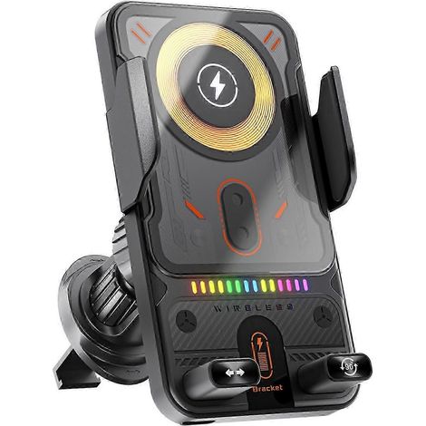 OEM-Cool Auto-Halterung mit kabellosem Schnelllademechanismus, intelligentem Sensor, drehbarer Armaturenbrett-Handyhalterung – ein cooles Upgrade für Ihr Auto (1/5)