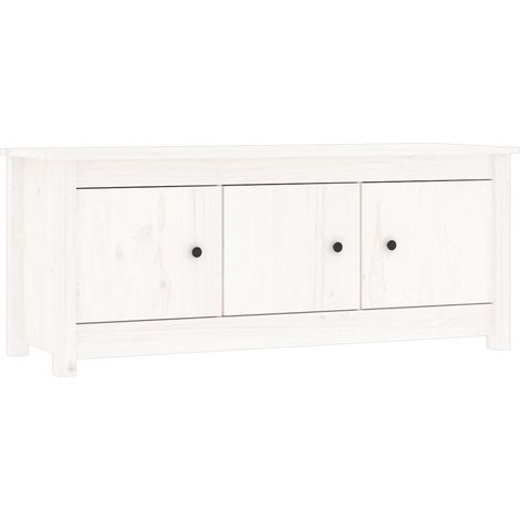 Maison Exclusive - Zapatero de madera maciza de pino blanco 110x3 (1/5)