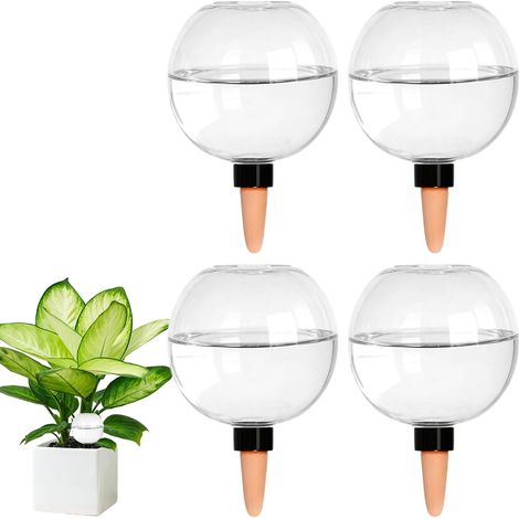 Automatic Watering Balls for Plants 4 Pack 500ml Irrigation Ball Irrigation Ball Water Dispenser for Automatic Watering Room Balcony Garden Plants (1/5)